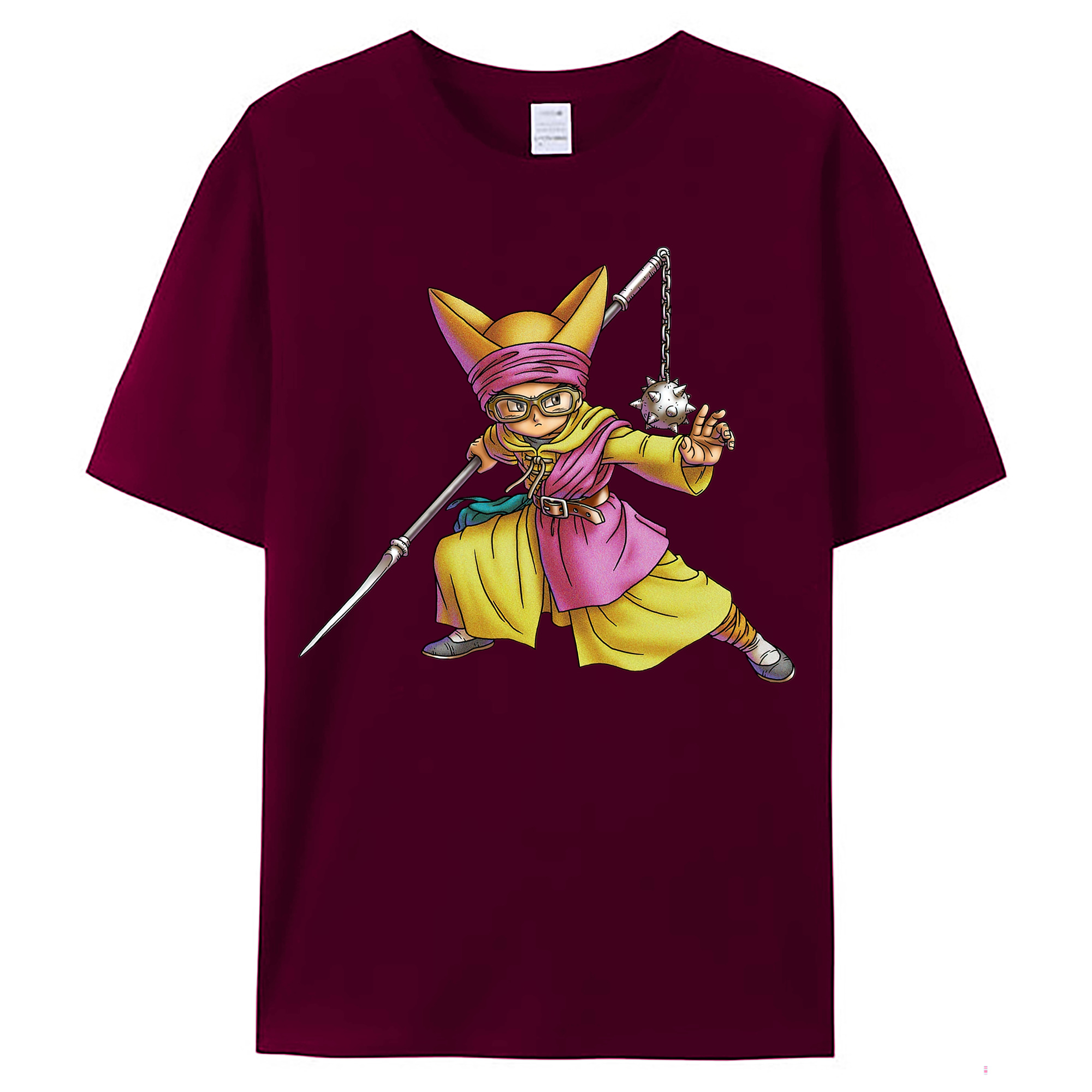 （画像用） ドラゴンクエスト Doragon Kuesuto Dragon Quest レディースカジュアルプリントTシャツ（綿100％）
